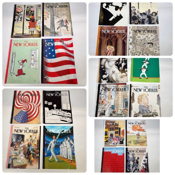 New Yorker Magazine Covers Only Lot Art To Frame 20 Flaws 2003-2020 Front Back - Picture 1 of 6